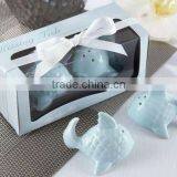 Kissing Fish Ceramic Salt & Pepper Shakers as Wedding Favors thumbnail-1