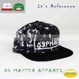 New Black Printing and White Fabric Snapback Hat for Printing Hat thumbnail-1