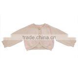 U05133 90%Cotton 10%Wool Pink Sequins Cardigan