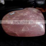 Manufacture Natural Carved Rose Quartz Crystal Hearts thumbnail-4