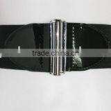 Black Elasticated Cinch Belt thumbnail-1