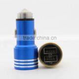 Car Accessory 5V 3.1A Stainless Steel Promotional Dual Usb Car Charger Safety Hammer Car Charger thumbnail-1