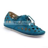 Alibaba latest design women casual flat shoes candy color hollow shoes comfort ladies cut shoes wholesale price