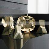 rhombus plate&vase, ceramic vase &plate, modern vase