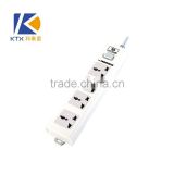 4 Way Wall Electrical Extension Multi Plug Sockets With Single Row