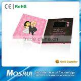 CE/ROHS Tuch Screen Custom Printing,2.4-10.1" LCD Video Card, Video Greeting Card