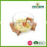 High Quality Bamboo Salad Bowl With Spoons,natural Living Bamboo Salad Bowls Wholesale thumbnail-6