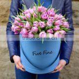 High Quality Paper Round Flower Box With Lid