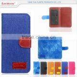Universal Denim Flip Leather Mobile Phone Cover Case for Jiayu S3 G5s F2 G4 2 3 4 5 6 7 thumbnail-1