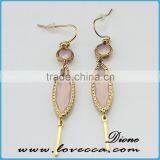 DIY Fashion Jewelry Green Bezel Sets Stones Cheap Drop Earring Crystal thumbnail-6