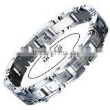 Fashion Discount Factory Titanium Silver Gents Bracelet thumbnail-3