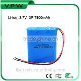 High Energy Rechargeable 18650 Camping Light 3.7V 7800mah 3P Li-ion Battery thumbnail-1