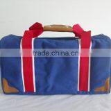 Fashion Denim Blue Canvas Duffel Bag thumbnail-4