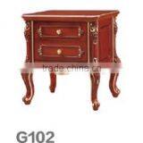 Classic Bedroom Furniture of Wood Carving Solid Wood Queen Bedroom Set thumbnail-3