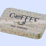 Rectanguar Shape High Quality and Fashionable Slid Coffee Tin Can