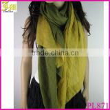 New Women Cotton Linen Scarf Two Color Tone Scarf Big Size Shawl Wraps Hijabs