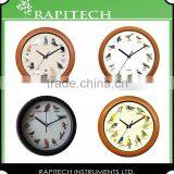 15 Inch Built in Thermometer And Hygrometer Plastic Wall Decorative Clock thumbnail-4