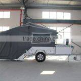 High Quality 7x6ft Australia Off-Road Hard Floor Rear Folding Camper Trailer With Tent And Bed thumbnail-2