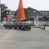 Kids Riding Tourist Trackless Train, Plaza Train, Diesel Road Train thumbnail-3