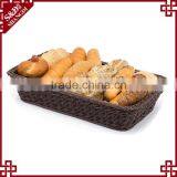 High Quality Food Grade Rectangualr Plastic Wicker Baskets Wholesale thumbnail-2