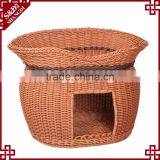Latest Wicker Hand Made Cat Pet Product Two-tier Cat Beds Wholesale thumbnail-4