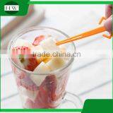 Eco Plastic Tableware Cartoon Person Shaped Fruit Fork Set thumbnail-3