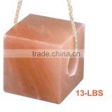 Himalayan Salt Block Animal Licking Pink Salt Lick for Horse Cattles 13 Lbs thumbnail-1
