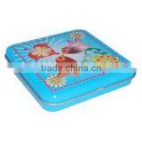 Square Metal Bride and Groom Candy Box