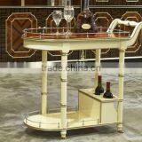 European Style Luxury Wooden Dining Car, Fashionable Villa Convenient Tea/Wine Serving Trolley (BF01-ML021) thumbnail-1