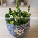 Natural Handmade Gardening Pots Container Small Wicker Baskets thumbnail-2