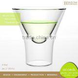 Unbreakable Pyrex Custom Transparent Double Ended Wine Glass thumbnail-5