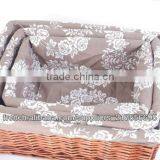 New Style Easy Baskets Small Wicker Box Cosmetic Boxes Wit Fabric Lining thumbnail-4