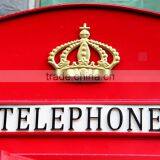 Botou Hengsheng 2015 Powder Coated Red Steel Metal Antique London Telephone Booth thumbnail-2