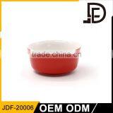 High Quality Cheap Porcelain Red Noodle Ceramic Bowl Wholesale for Restaurant