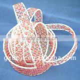 Round white wire decorative with red bead natural baskets