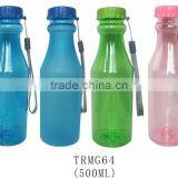 Newst Plastic 500ml BPA Free Different Colors Drinking Bottle With Plastic Lid thumbnail-1