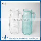 Cheap Daily Use Party Cold Beverage Texure Glass Pitcher With Handle thumbnail-1