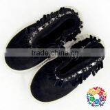 Children Boys And Girls Hard Sole Tassel Anke Boots Faux Suede Moccasin Shoes thumbnail-5