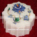 Marble Inlay Jewellery Box, Marble Inlay Boxes, Marble Jewellery Boxes thumbnail-1