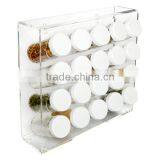 Factory Wholesale Clear Acrylic Wall Mounted/wall Hanging Spice Bottle Rack thumbnail-3