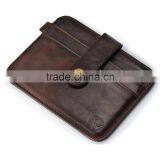 Genuine Leather Wallet Men Crazy Horse Card Holder Credit Card Holder Rfid Blocking Customized thumbnail-2