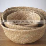 Seagrass Baskets for Decorating Home/ Seagrass Laundry Basket thumbnail-6