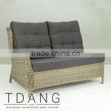 Hanna Patio Sofa Set - Poly Rattan Outdoor Furniture - Durable PE Wicker thumbnail-2