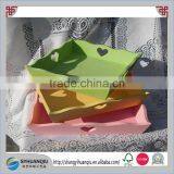 Cheap and Rustic Painted Set of 3 Wooden Tray With Carved Heart Handles thumbnail-1