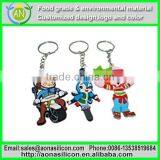 China Factory Wholesale Silicone Kids Love Cartoon Keychain thumbnail-1