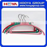 46*23CM 5pcs/set Camber Shape Velvet Flocking Clothes Hanger as Customized Colour thumbnail-1