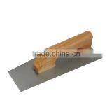 Plaster Trowel Wooden Handle Carbon Steel Blade Masonry Trowel Hand Plastering Tool