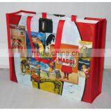 Long Nylon Webbing Handles Photo Picture Printing Laminated TNT Bag, Laminated Non-woven Shopper thumbnail-2
