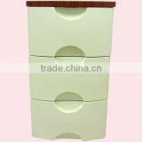 3 Layers Wooden Cover Plastic Chest Of Drawers thumbnail-4