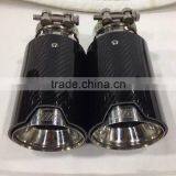 New Style Car Universal Carbon Fiber Exhaust Muffler Tip thumbnail-3
